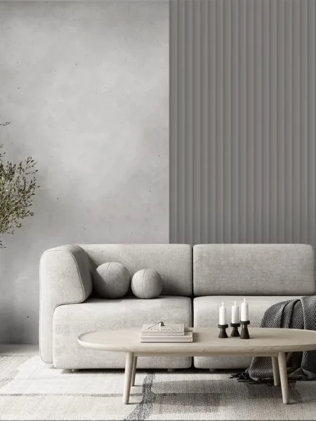 Lamelio kunststof wandpanelen Velutto Misty Grey