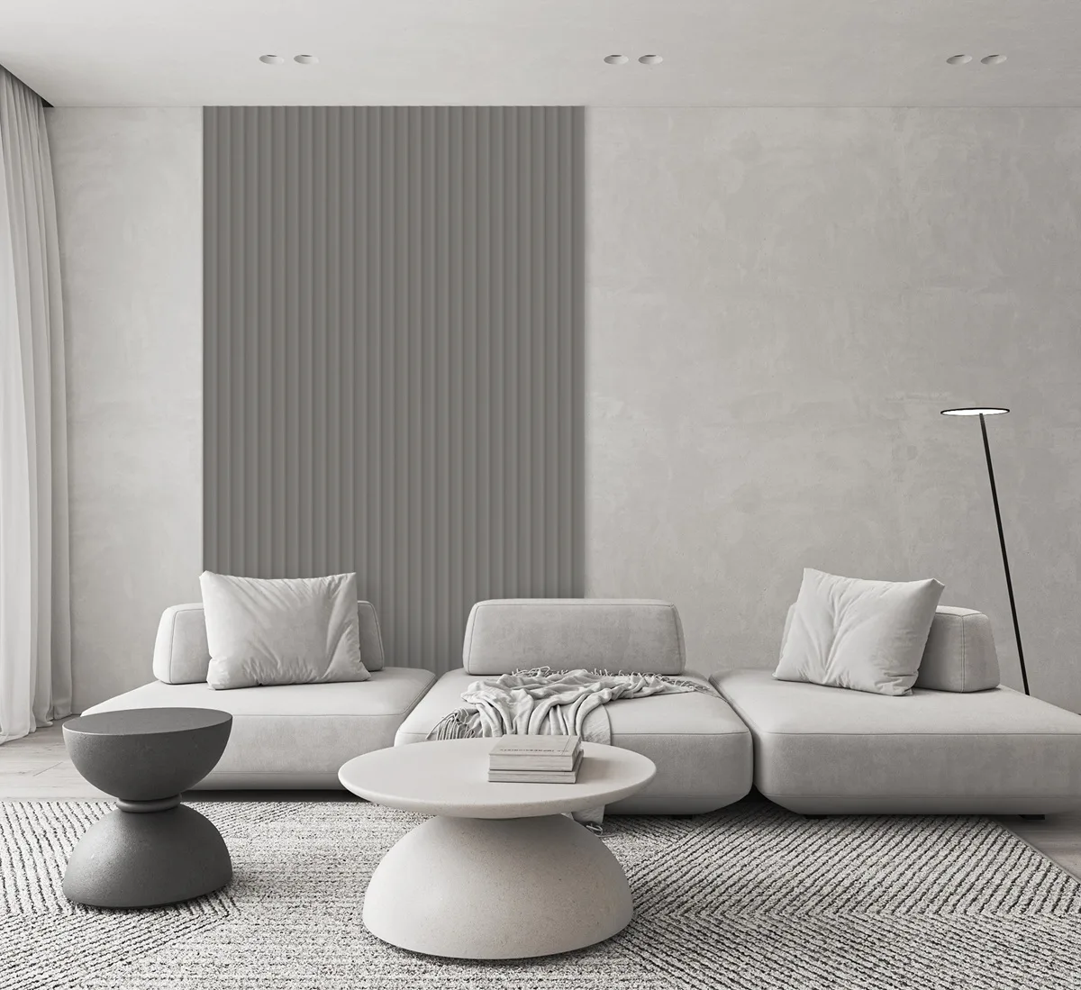 Lamelio kunststof wandpanelen Velutto Misty Grey 270x25 cm - Afbeelding 4