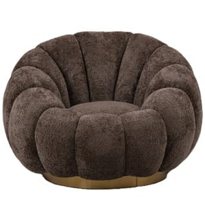 Daisy fauteuil Antelope Euphoria 6 gold base voorkant