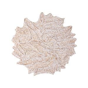 PTMD wandbord Ceanna Cream MDF wall panel wavy round S
