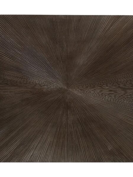 PTMD Wandbord Zapp brown ribbed wallpanel square 90x90 cm