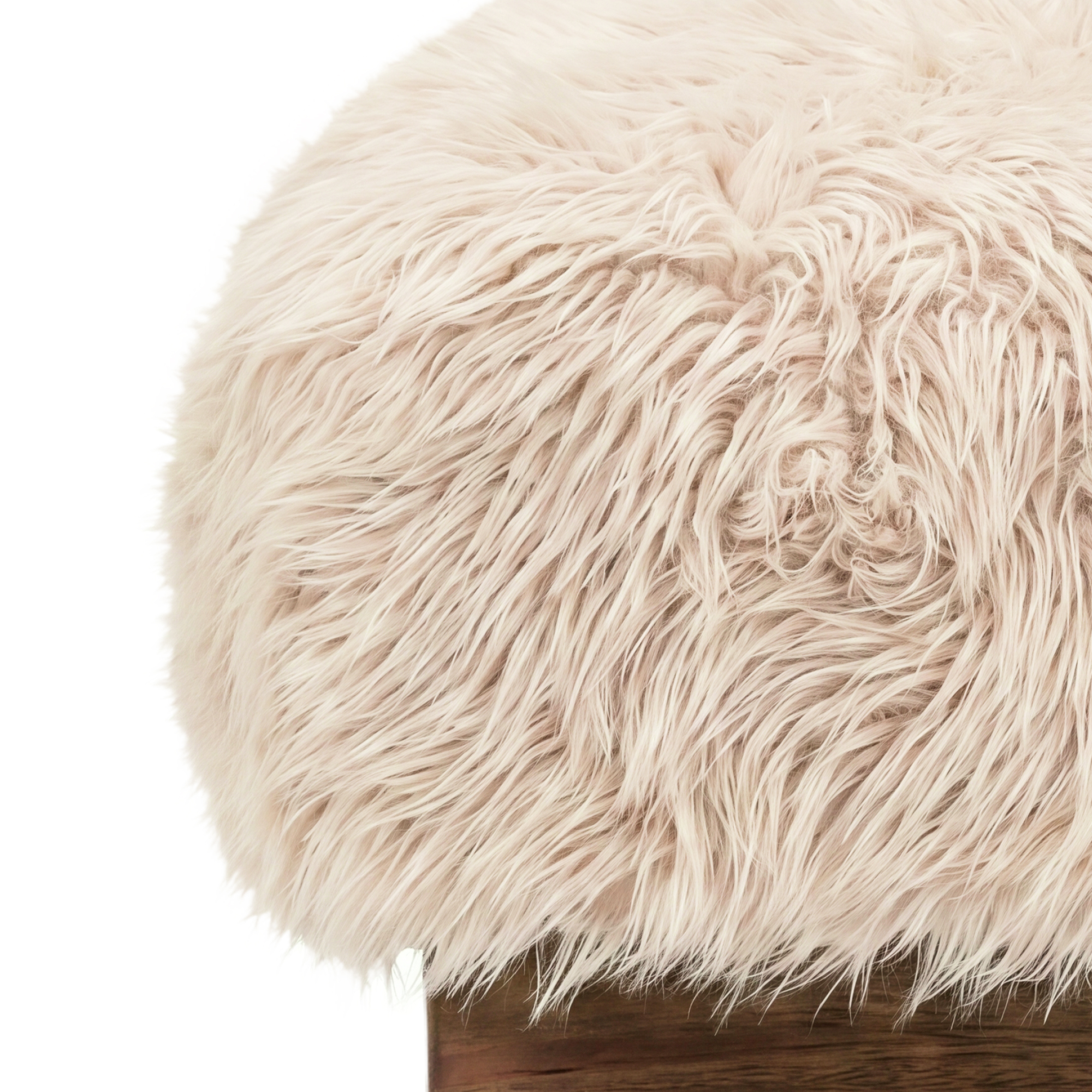 PTMD Hair Beige Fabric Bench small - Afbeelding 4