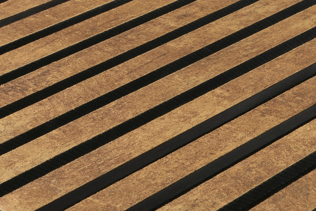 Akoestisch wandpaneel Velours Cognac 280x50 cm - Afbeelding 3