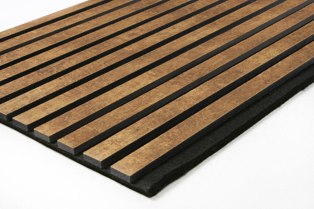 Akoestisch wandpaneel Velours Cognac 280x50 cm