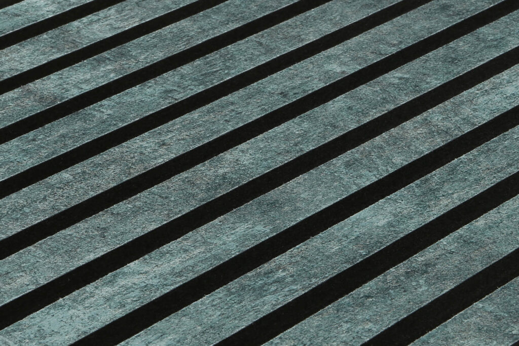 Akoestisch wandpaneel Velours Petrol 280x50 cm - Afbeelding 2