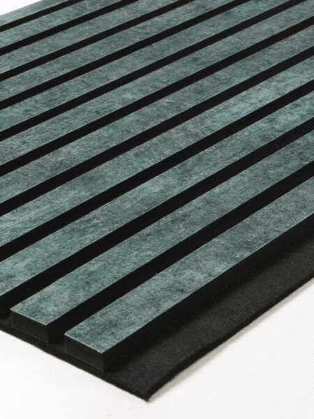 Akoestisch wandpaneel Velours Petrol 280x50 cm
