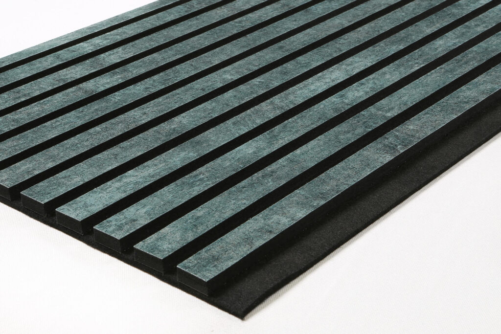 Akoestisch wandpaneel Velours Petrol 280x50 cm