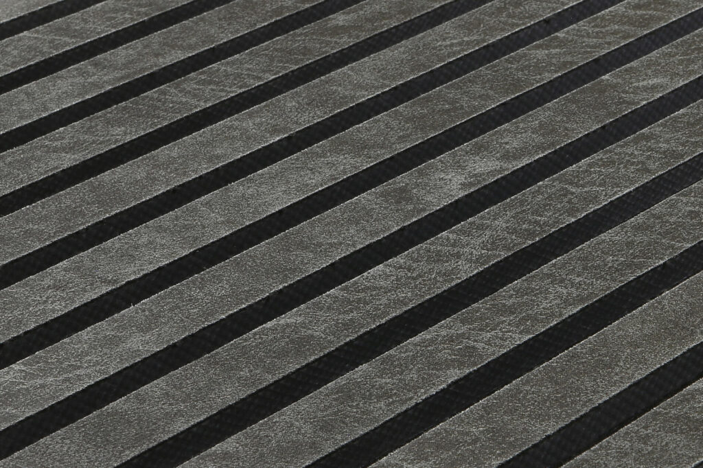 Akoestisch wandpaneel Leer Donkergrijs 280x50 cm