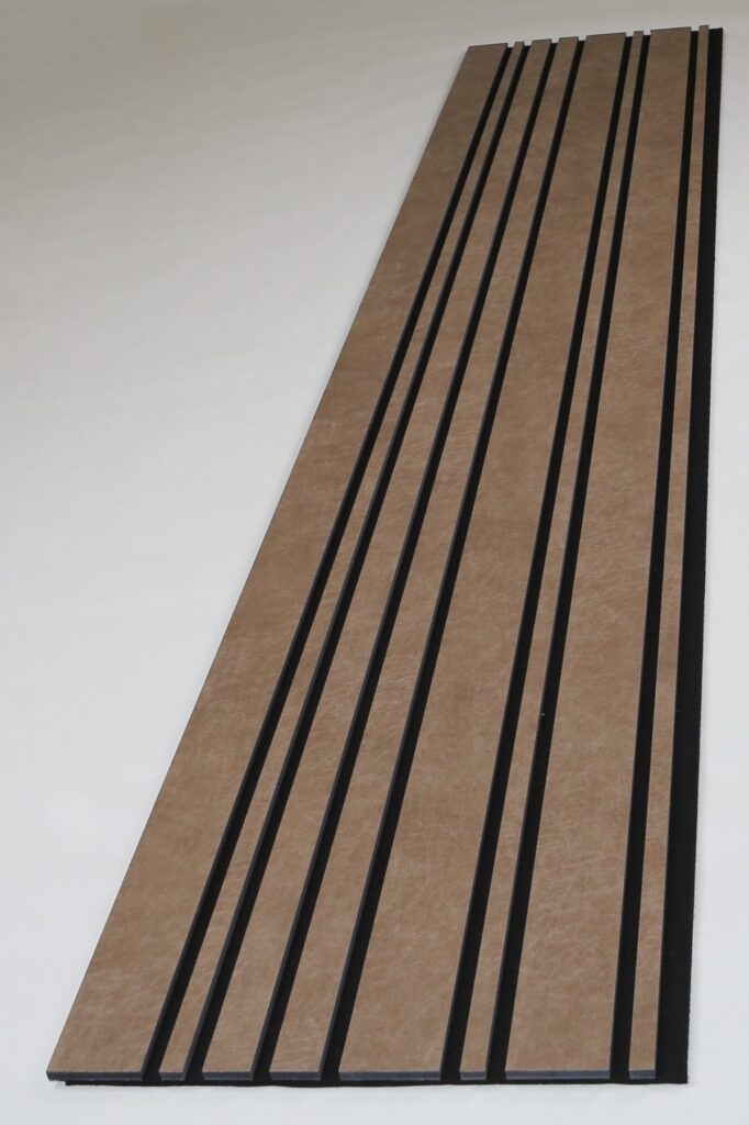 Akoestisch wandpaneel Vario Leer Elephant 280x50 cm - Afbeelding 3
