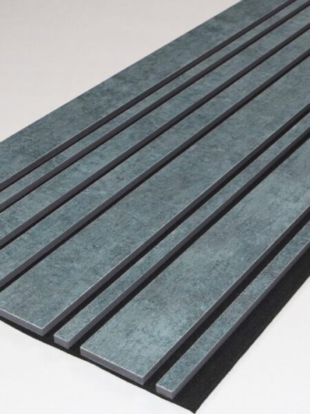 Akoestisch wandpaneel Vario Velours Petrol 280x50 cm