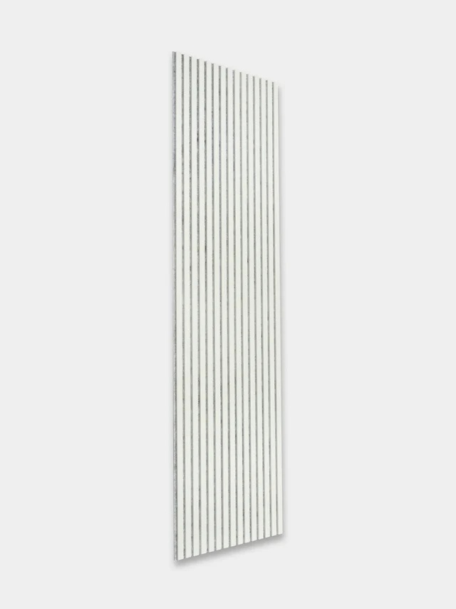 Akupaneel Wit met grijs vilt 240x60 cm