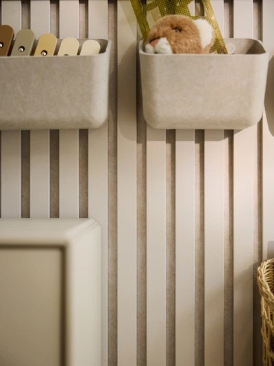 Akupaneel Linnen met beige vilt 240x60 cm - Afbeelding 3