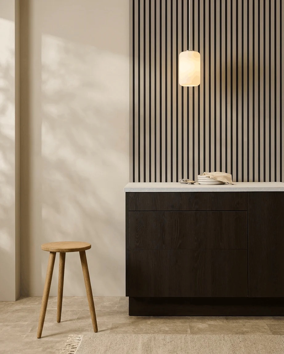 Akupaneel Steen met zwart vilt 240x60 cm - Afbeelding 2