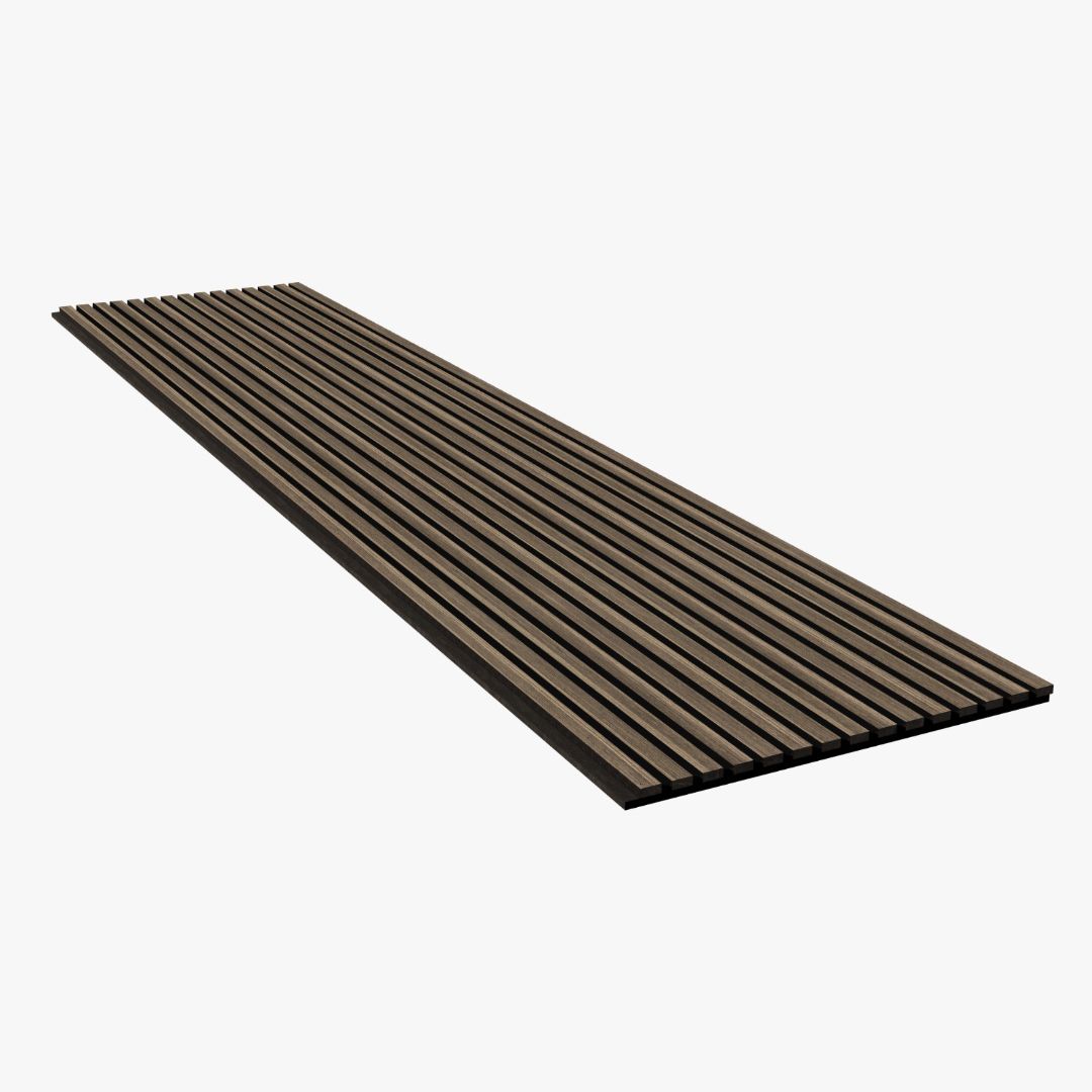 Akoestisch Wandpaneel Eiken Gerookt 260x60 cm - Afbeelding 3