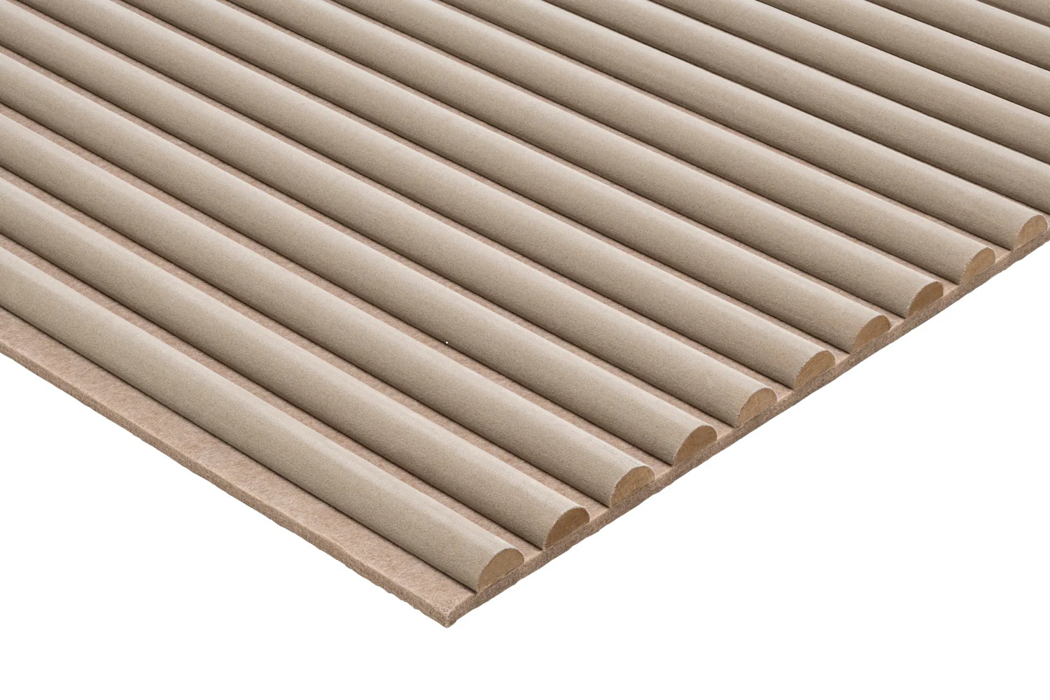 Akoestisch Suède Wandpaneel Taupe 280x66 cm - Afbeelding 2